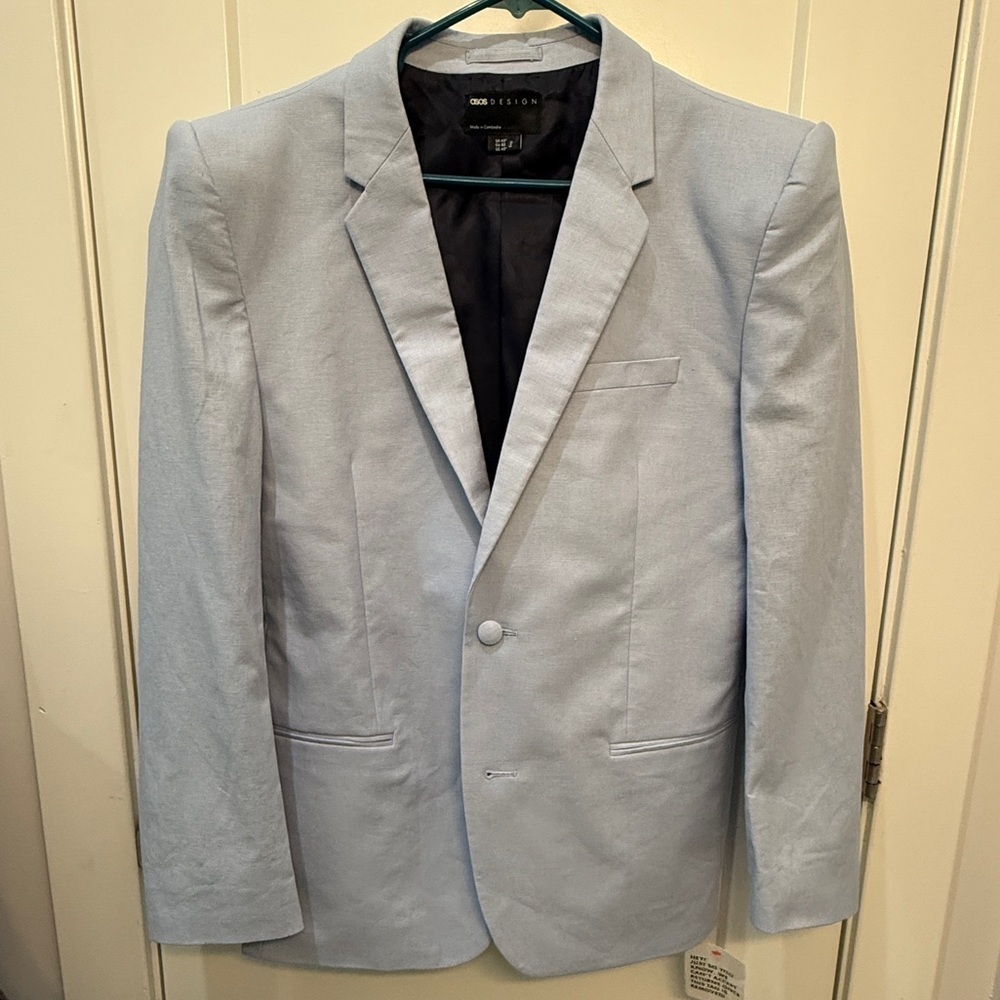 BNWT - ASOS DESIGN linen mix pagoda blazer